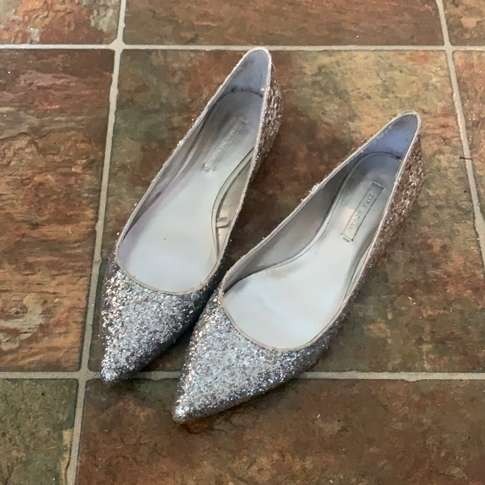 Zara Sparkly Flats